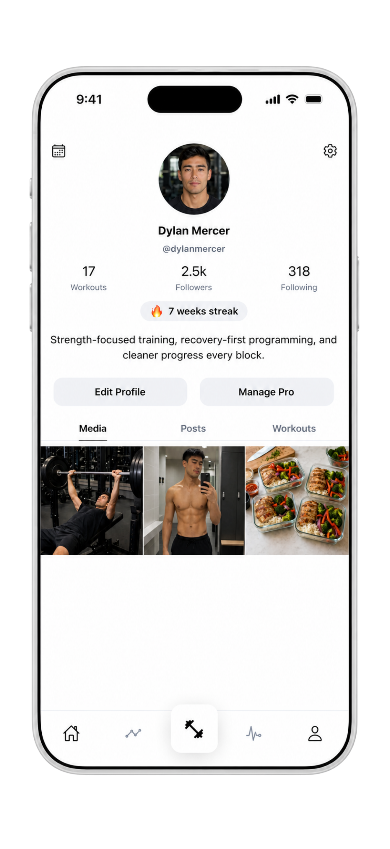 Profile and media